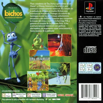 Disney-Pixar Bichos Una Aventura en Miniatura (ES) box cover back